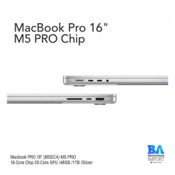 Macbook PRO 16" (MGEC4) M5 PRO 18-Core Chip 20-Core GPU /48GB /1TB /Space Black