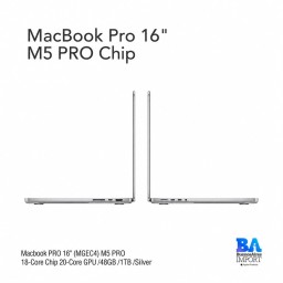 Macbook PRO 16" (MGEC4) M5 PRO 18-Core Chip 20-Core GPU /48GB /1TB /Space Black