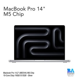 Macbook Pro 14,2" (MDE44) M5 10-Core Chip /16GB /512GB - Silver