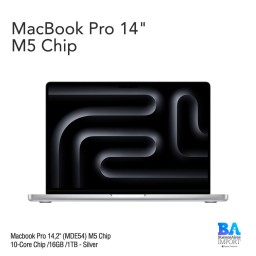 Macbook Pro 14,2" (MDE54) M5 10-Core Chip /16GB /1TB - Silver