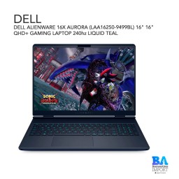 DELL ALIENWARE 16X AURORA (LAA16250-9499BL) 16" 16" QHD+ GAMING LAPTOP 240hz LIQUID TEAL