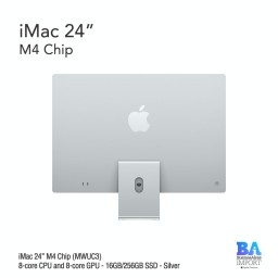 iMac 24" M4 Chip (MWUC3) with 8-core CPU and 8-core GPU - 16GB/256GB SSD - Silver