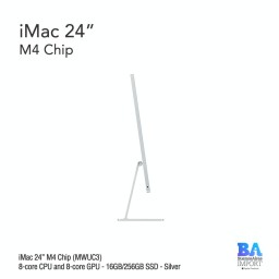 iMac 24" M4 Chip (MWUC3) with 8-core CPU and 8-core GPU - 16GB/256GB SSD - Silver