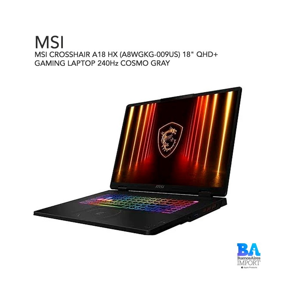 MSI CROSSHAIR A18 HX (A8WGKG-009US) 18" QHD+ GAMING LAPTOP 240Hz COSMO GRAY