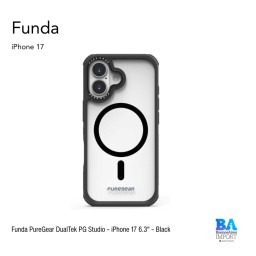 Funda PureGear DualTek PG Studio – iPhone 17 6.3" – Black