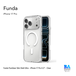 Funda PureGear Slim Shell Ultra – iPhone 17 Pro 6.3" – Clear
