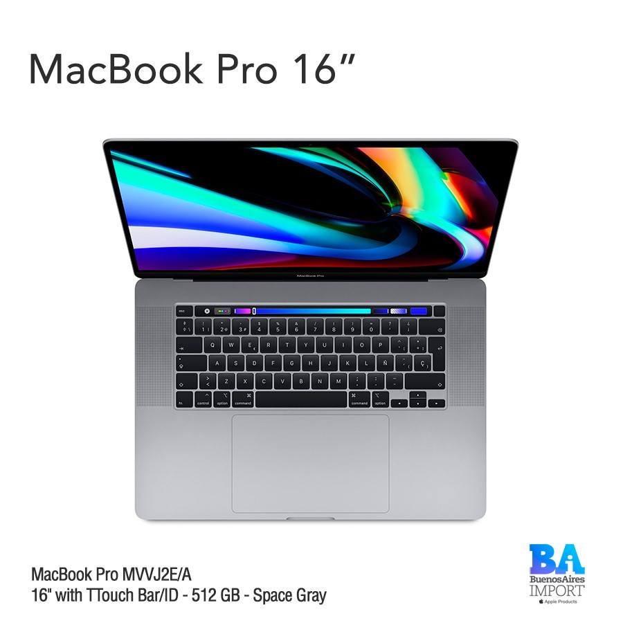 MacBook Pro [MVVJ2E/A] Touch ID/Bar 16" 512GB Space Gray