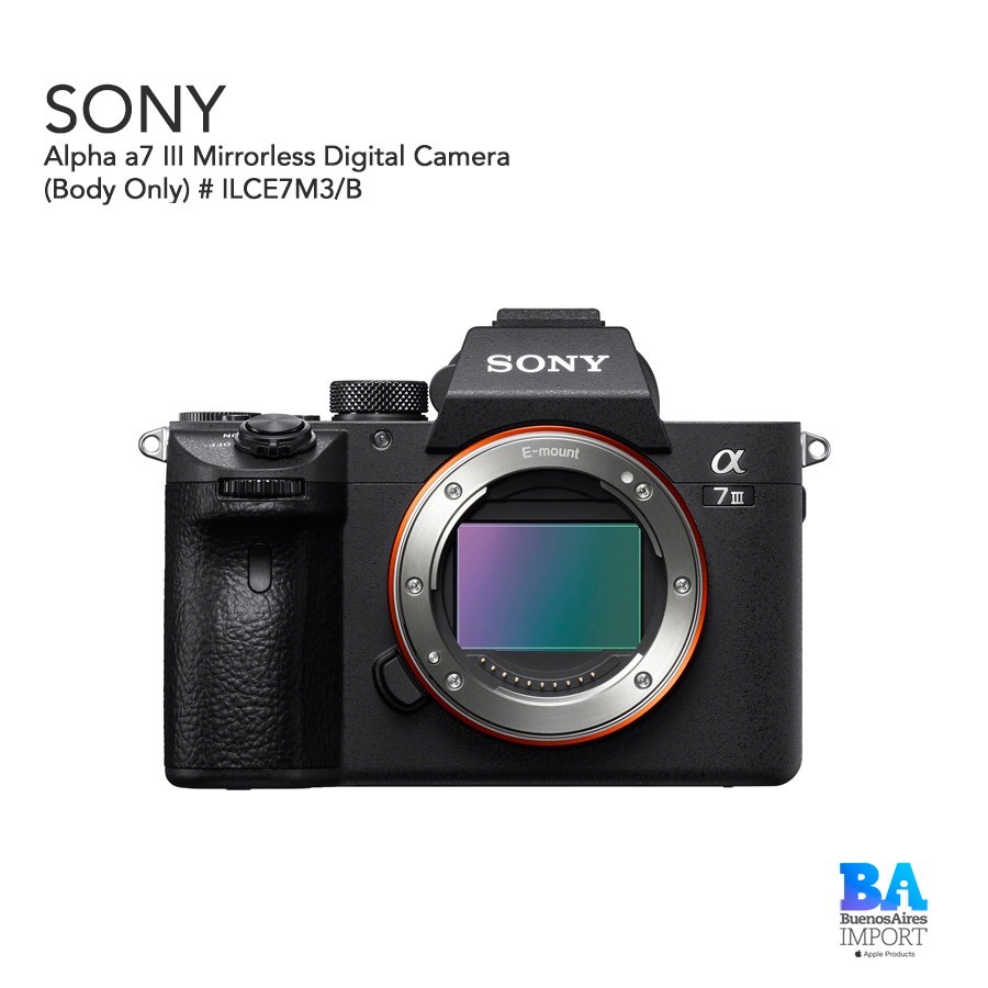 Sony Alpha a7 III Mirrorless Digital Camera (Body Only)