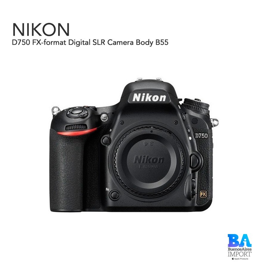 Nikon D750 FX-format Digital SLR Camera Body B55
