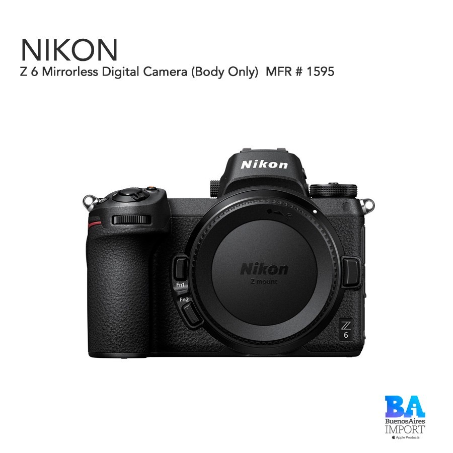 Nikon Z 6 Mirrorless Digital Camera (Body Only)  MFR # 1595 