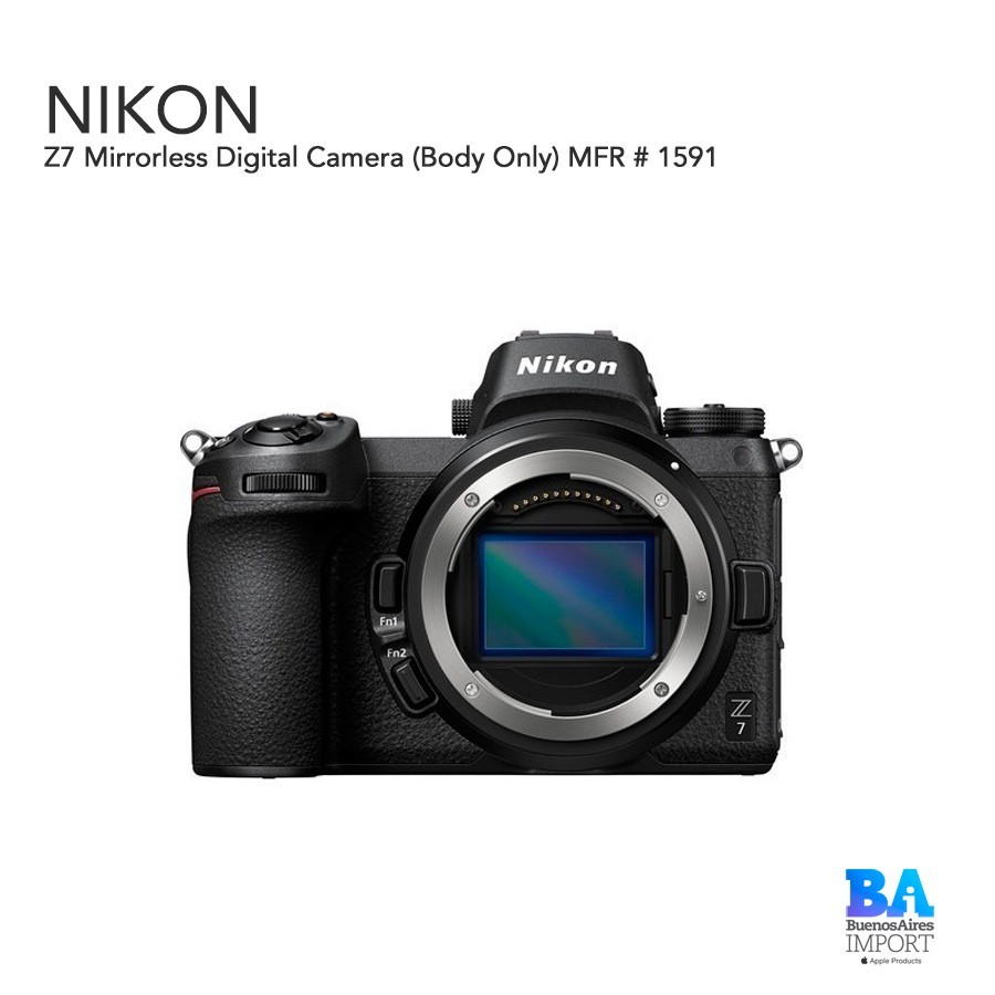 Nikon Z7 Mirrorless Digital Camera (Body Only) MFR # 1591 