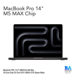 Macbook PRO 14,2" (MGDU4) M5 Max 18-Core Chip 32-Core GPU /36GB /2TB /Space Black