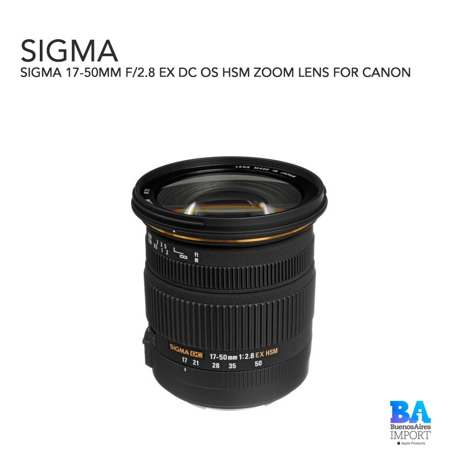 SIGMA 17-50MM F/2.8 EX DC OS HSM ZOOM LENS FOR CANON SIGMA 17-50MM F/2.8 EX DC OS HSM ZOOM LENS FOR CANON