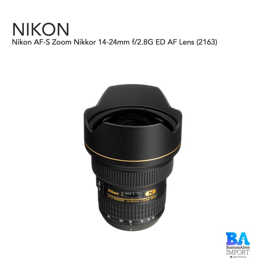 Nikon AF S 14 24mm f/2.8G ED Nikkor Wide Angle Zoom Lens 