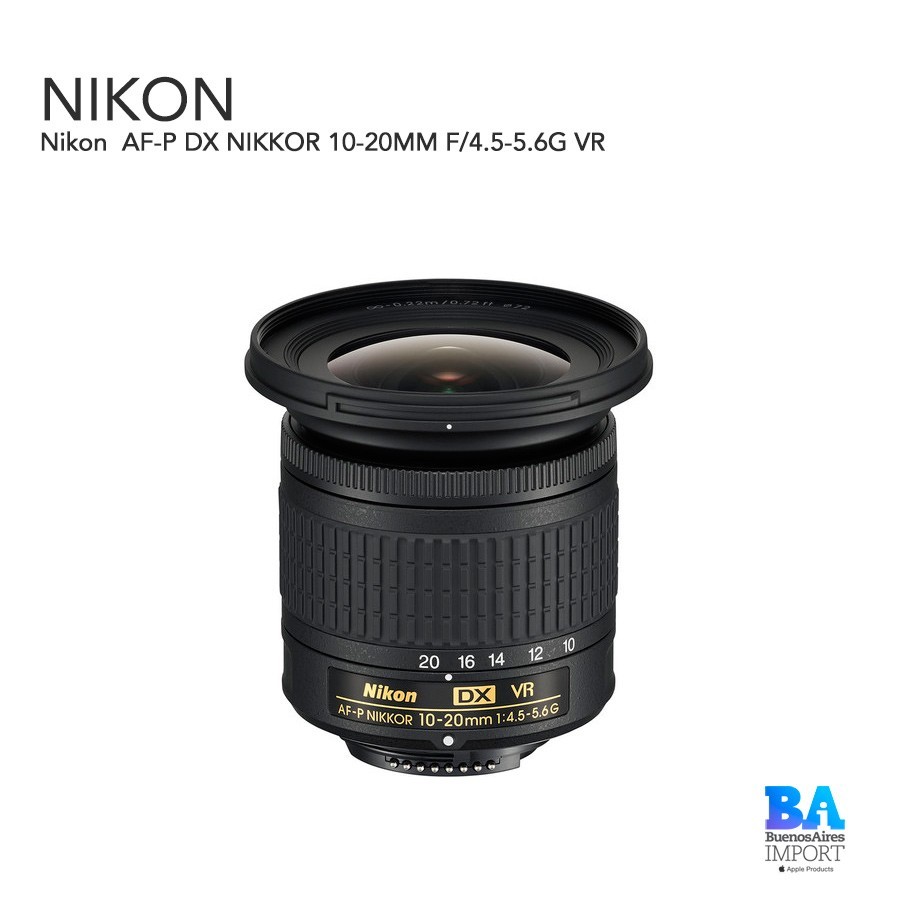 Nikon AF-P DX NIKKOR 10-20MM F/4.5-5.6G VR - Buenos Aires Import