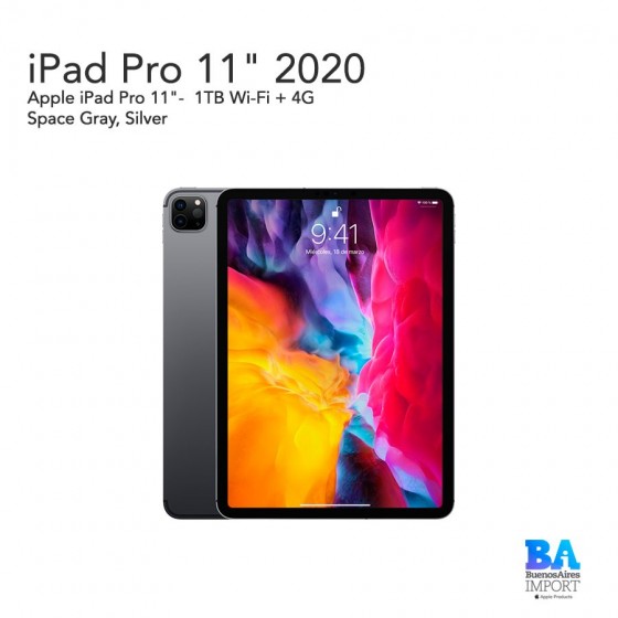 iPad Pro 11'- 1TB WiFi + 4G 2020
