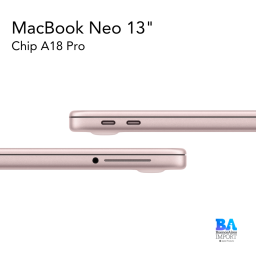 MacBook Neo 13" (MHFJ4) A18 Pro 6-Core Chip 5-Core GPU /8GB /512GB SSD /Blush