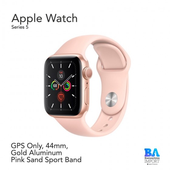Apple Watch 44mm [SERIES 5] Gold Aluminum  Pink Sand Sport Band
