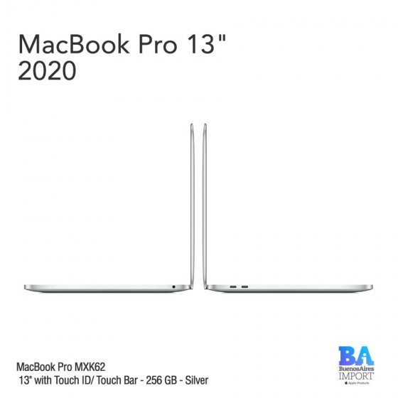 MacBook Pro 13" [MXK62] i5 1.4 GHz Touch ID/Bar 256 GB - Silver