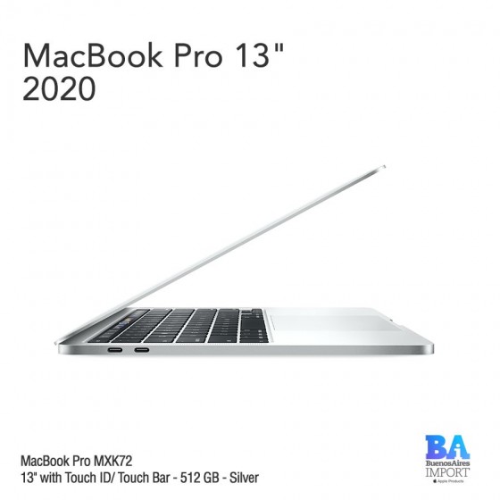 MacBook Pro 13" [MXK72] i5 1.4 GHz Touch ID/Bar 512 GB - Silver