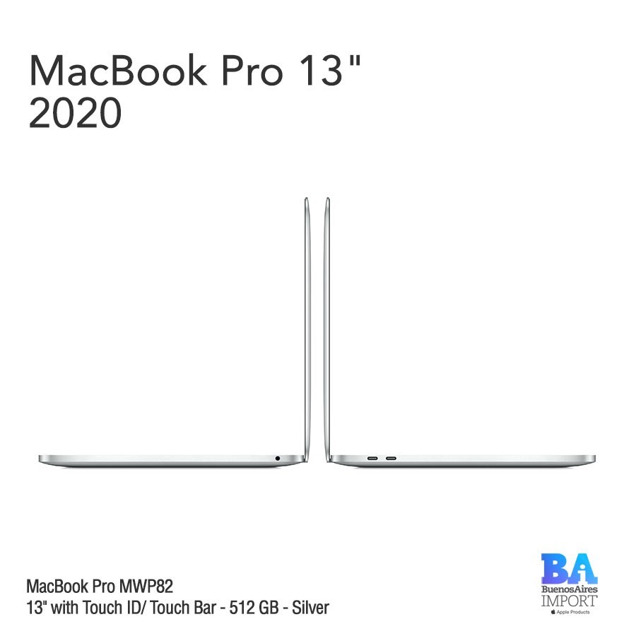 MacBook Pro 13" [MWP82] i5 2.0 GHz Touch ID/Bar 1 TB GB - Silver