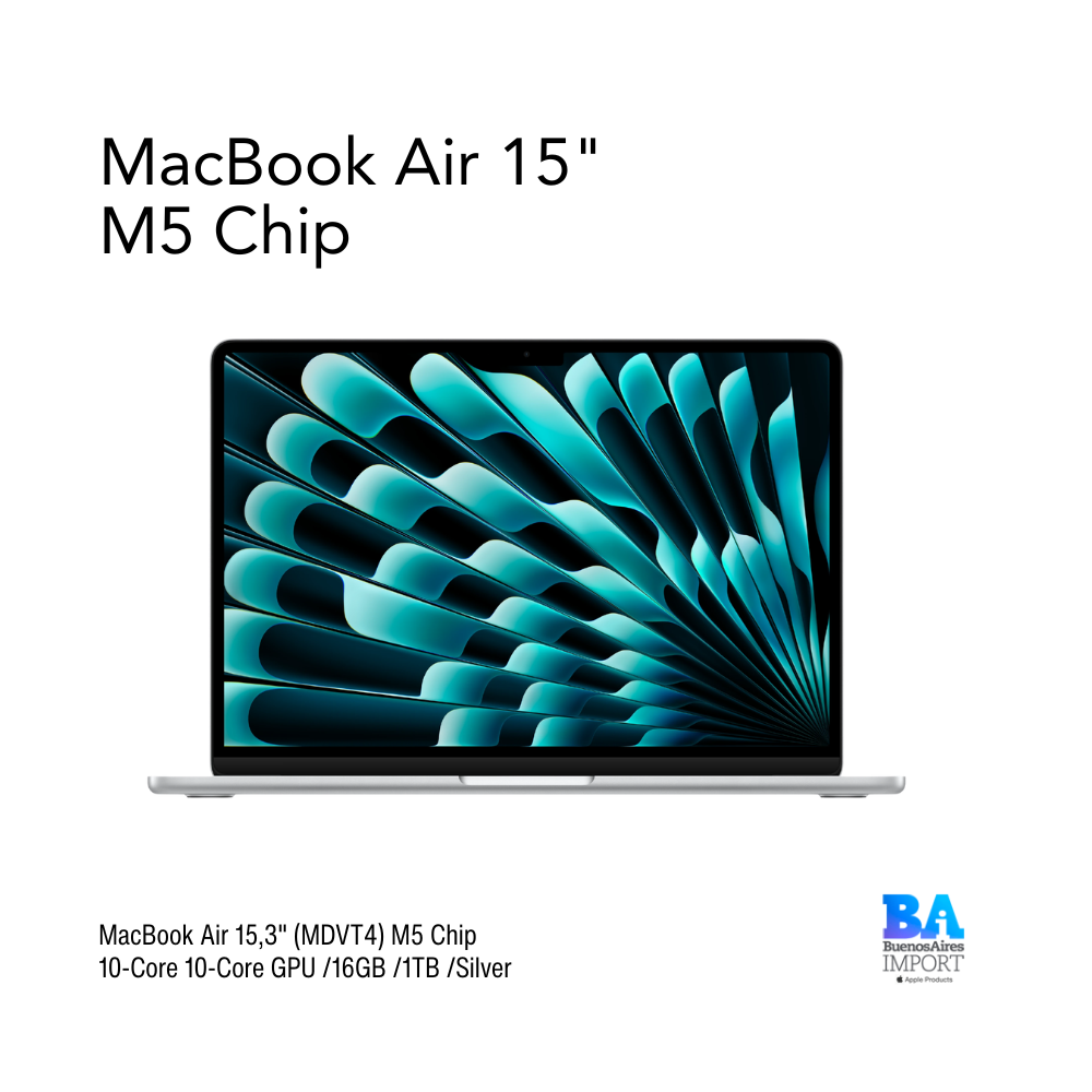 MacBook Air 15,3" (MDV94) M5 Chip 10-Core 10-Core GPU /16GB /512GB /Silver