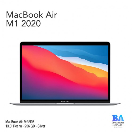 MacBook Air 13.3" Retina [MGN93] M1 Chip 256 GB - Silver