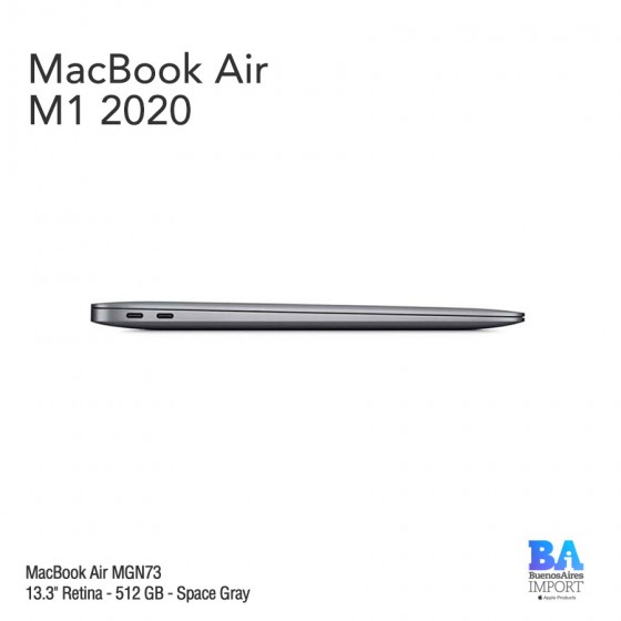MacBook Air 13.3" Retina [MGN73] M1 Chip i8 512 GB - Space Gray