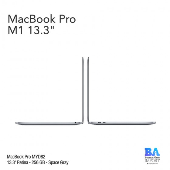 MacBook Pro 13.3" Retina [MYD82] M1 Chip 256 GB - Space Gray