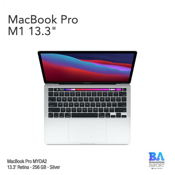 MacBook Pro 13.3" Retina [MYDA2] M1 Chip 256 GB - Silver