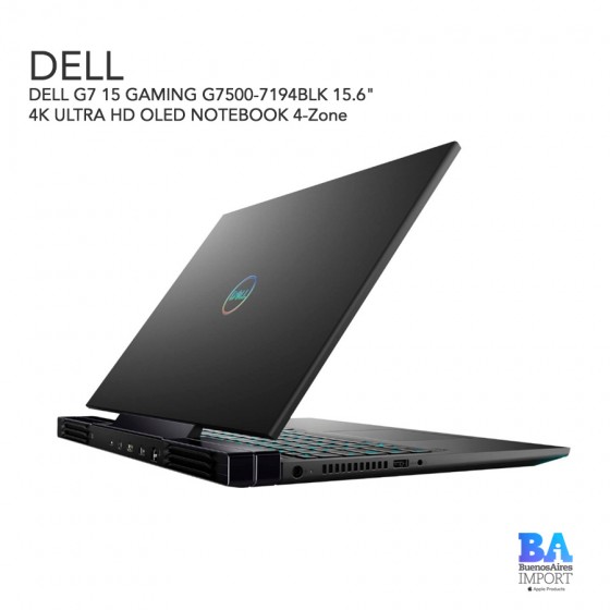 DELL G7 15 GAMING G7500-7194BLK 15.6" 4K ULTRA HD OLED NOTEBOOK 4-Zone RGB Keyboard BLACK