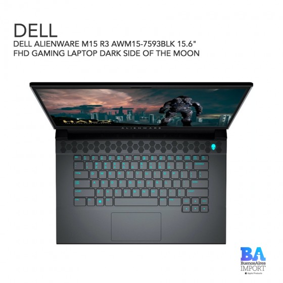 DELL ALIENWARE M15 R3 AWM15-7593BLK 15.6" FHD GAMING LAPTOP DARK SIDE OF THE MOON