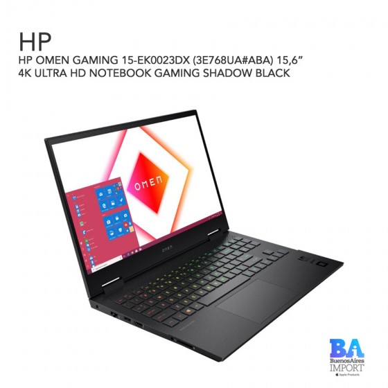 HP OMEN GAMING 15-EK0023DX (3E768UAABA) 15,6” 4K ULTRA HD GAMING SHADOW BLACK