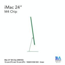 iMac 24" M4 Chip (MWV03) with 10-core CPU and 10-core GPU - 16GB/512GB SSD - Green