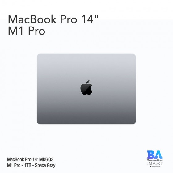 Macbook Pro 14" [MKGQ3] M1 Pro - 1 TB - Space Gray
