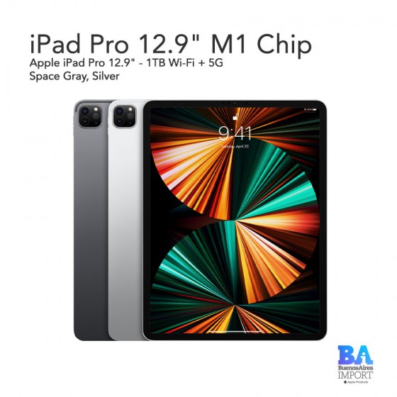 iPad Pro 12.9" M1 Chip - 1TB WiFi + 5G