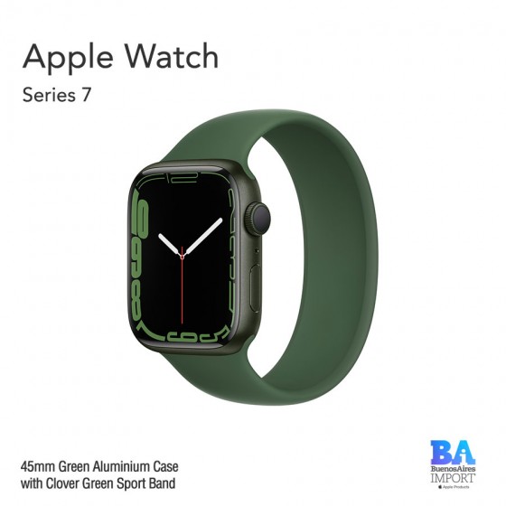 Apple Watch 45mm [SERIES 7] Green Aluminium Case with Clover Green Sport Band