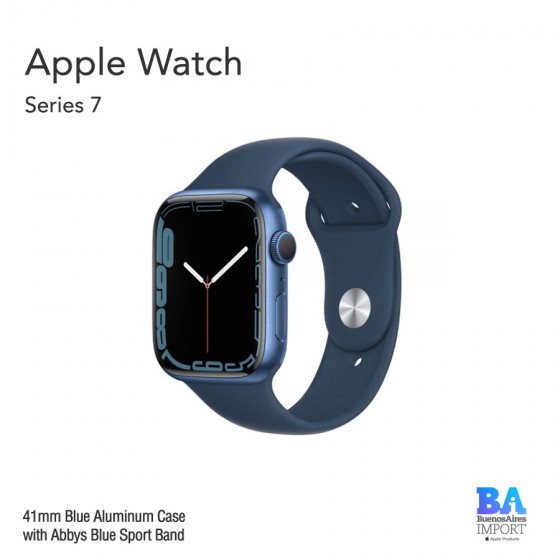 Apple Watch 41mm [SERIES 7] Blue Aluminum Case with Abbys Blue Sport Band
