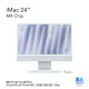 iMac 24" M4 Chip (MCR24) with 10-core CPU and 10-core GPU - 24GB/512GB SSD - Silver