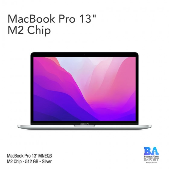 Macbook Pro 13" [MNEQ3] M2 - 512 GB - Silver