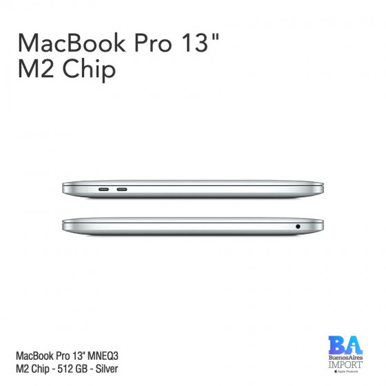 Macbook Pro 13" [MNEQ3] M2 - 512 GB - Silver