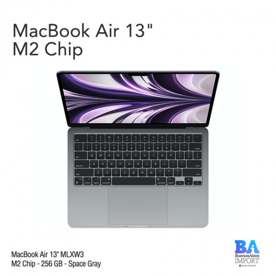 MacBook Air 13.6" Retina [MLXW3] M2 Chip 256 GB - Space Gray