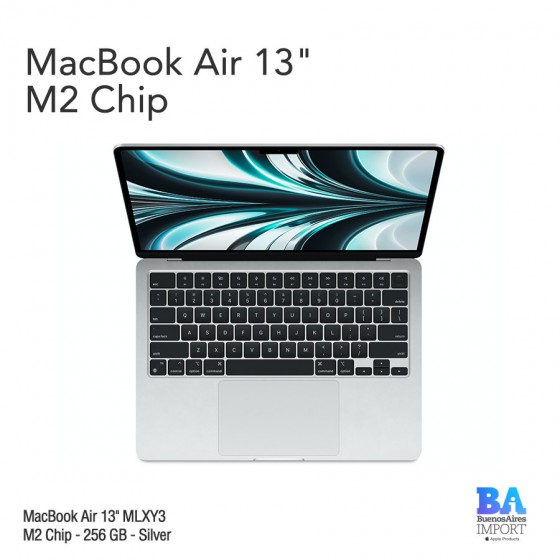 MacBook Air 13.6" Retina [MLXY3] M2 Chip 256 GB - Silver