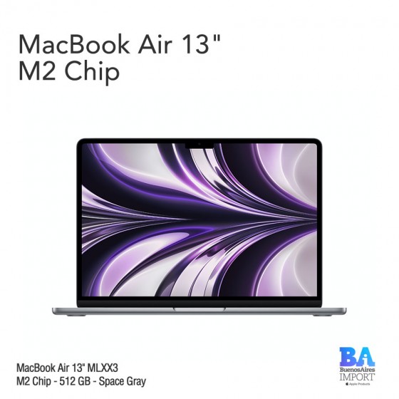 MacBook Air 13.6" Retina [MLXX3] M2 Chip 512 GB - Space Gray