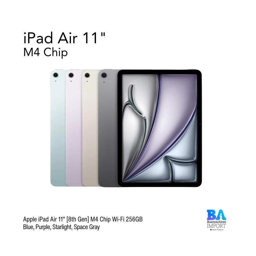 iPad Air 11" [8th Gen] M4 Chip Wi-Fi 256GB