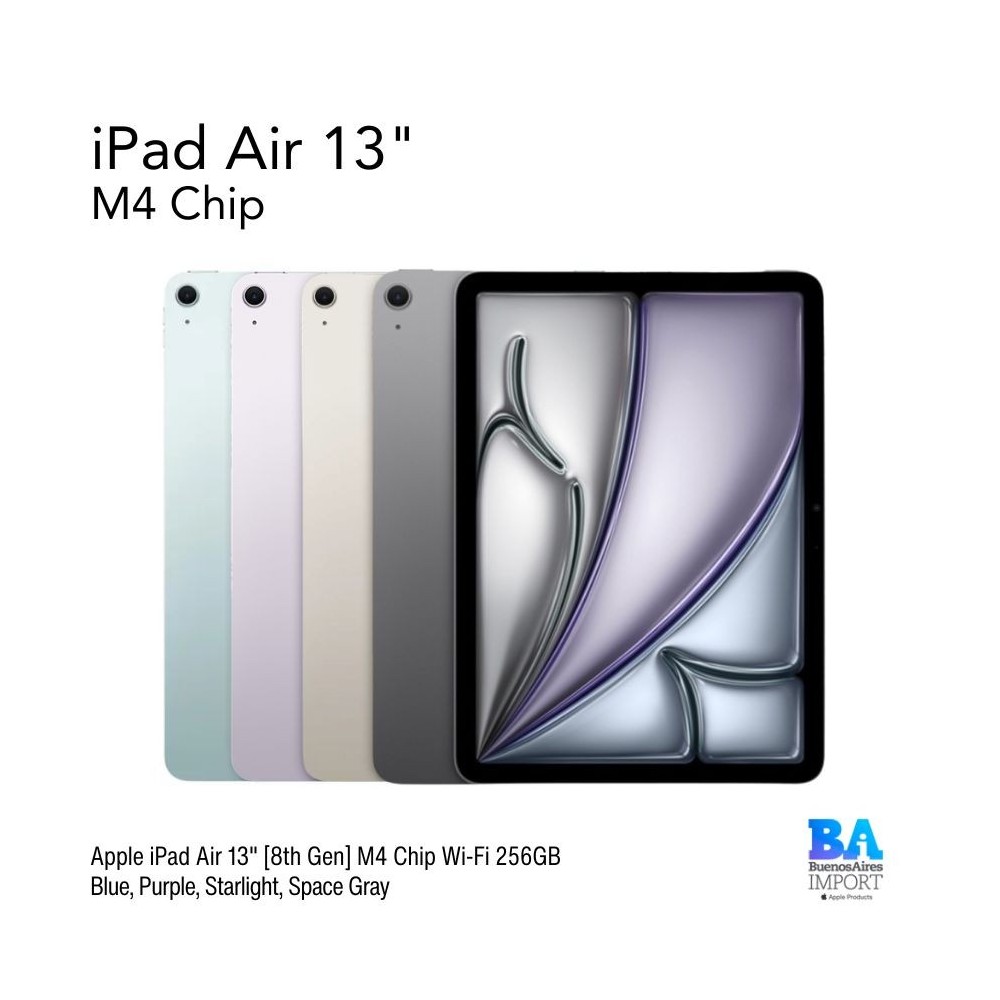 iPad Air 13" [8th Gen] M4 Chip Wi-Fi 256GB