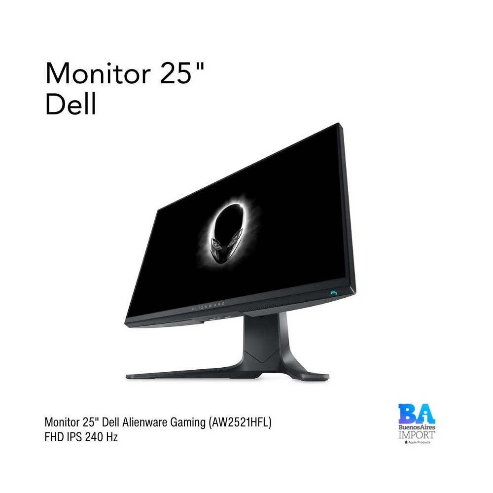 Monitor 25" Dell Alienware Gaming (AW2521HFL) FHD IPS 240 Hz