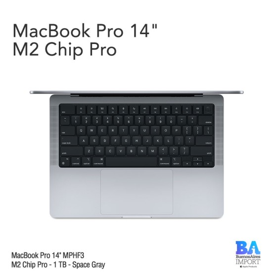 Macbook Pro 14" [MPHF3] M2 Pro - 1 TB - Space Gray