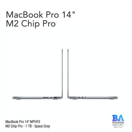 Macbook Pro 14" [MPHF3] M2 Pro - 1 TB - Space Gray