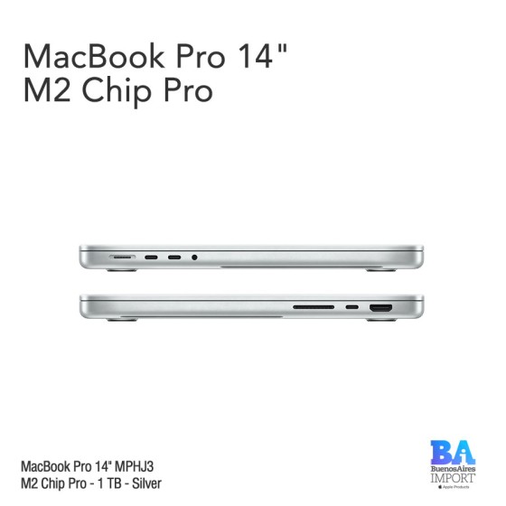 Macbook Pro 14" [MPHJ3] M2 Pro - 1 TB - Silver